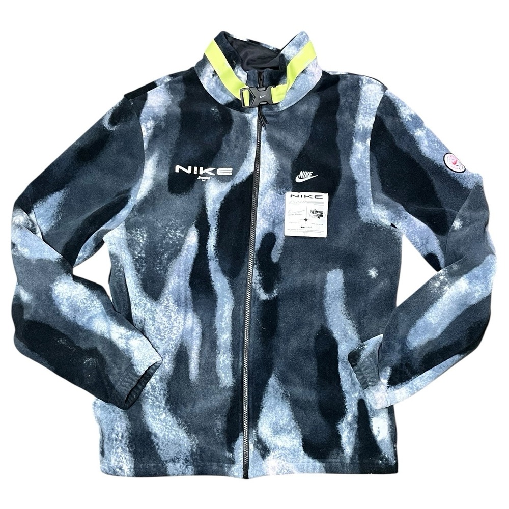 NIKE Sportswear Polar Fleece Navy Blue Jacket Full-Zip Sherpa DD8944 Size S
